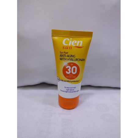 Anti-Aging Sun Cream SPF30, Face, 50ml with hyaluronic acid SPF 30. 75 ml.