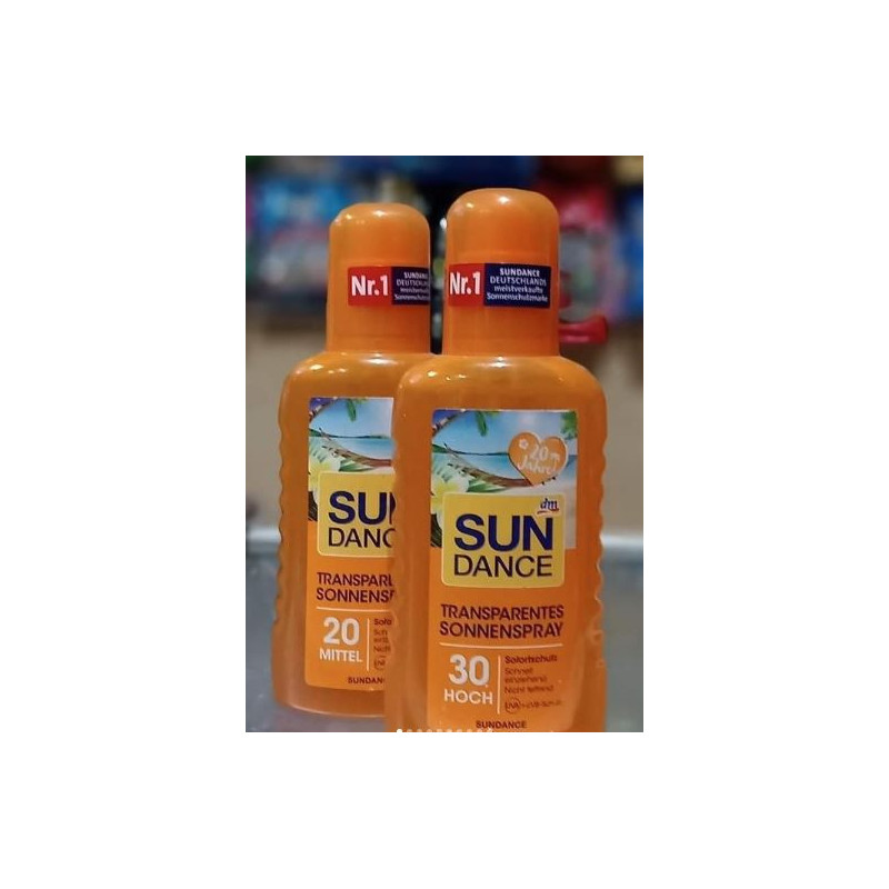 Spray solar transparent de Sun Dance, the brand propre de dm. Spray solar transparent de Sun Dance, the brand propre de dm.