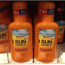 Spray solaire transparent de Sun Dance