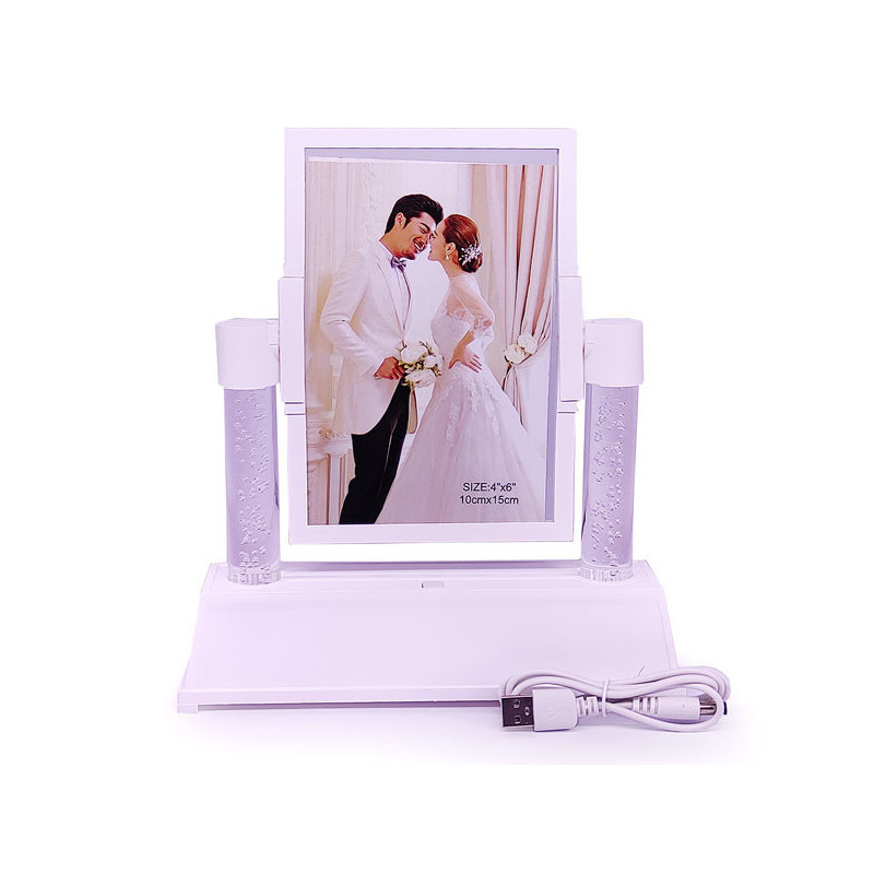Cadre photo lumineux LED double face. Cadre photo lumineux LED double face.