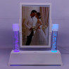 Cadre photo lumineux LED double face.
