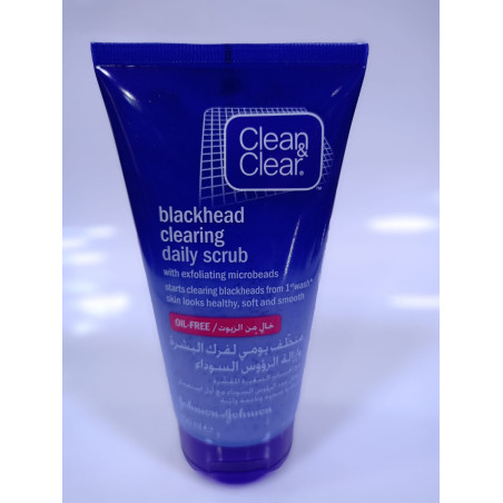 CLEAN & CLEAR, Daily Facial Scrub, Blackhead Clearing, 100ml