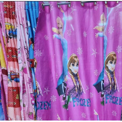 214cm Long Polyester Door Curtain (Cartoon, Multicolor)