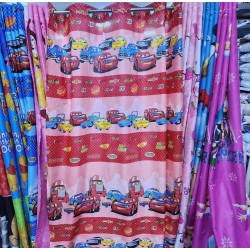 214cm Long Polyester Door Curtain (Cartoon, Multicolor)