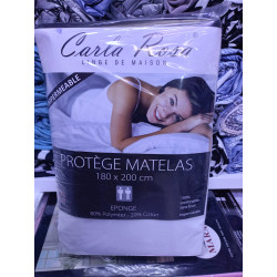 Waterproof Mattress Protector, Terry, 80% Polyester, 20% Cotton, Size 180 X 80 cm