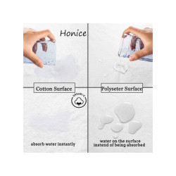 Waterproof Mattress Protector, Terry, 80% Polyester, 20% Cotton, Size 180 X 80 cm