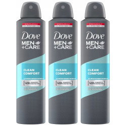 Dove Men Care Clean Comfort Dry Spray Antiperspirant Long Lasting Refreshing Deodorant, 250 ml