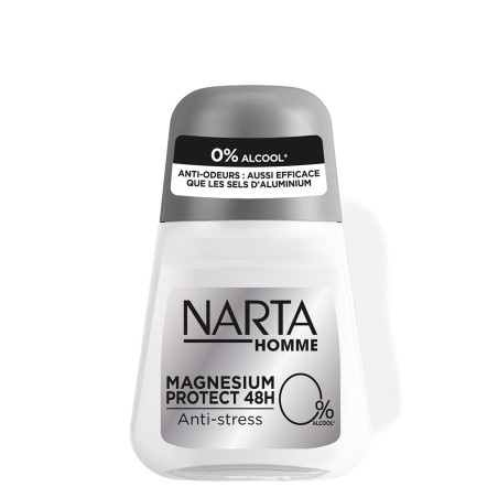 NARTA MAGNESIUM PROTECT ANTI-STRESS MEN 50ML  Deodorant - 48-hour anti-odor effectiveness