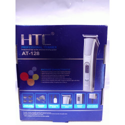 Htc Rechargeable Hair Clipper at-128 Professional Steel Blades With Detachable Combs For Beard And Hair