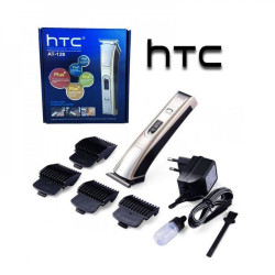 Htc Rechargeable Hair Clipper at-128 Professional Steel Blades With Detachable Combs For Beard And Hair