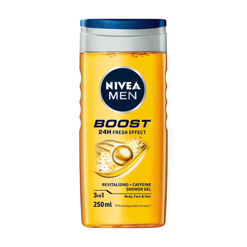 Nivea Men Shower Gel Boost -24H - Fresh Effect 250 ml Nivea Men Shower Gel Boost -24H - Fresh Effect 250 ml